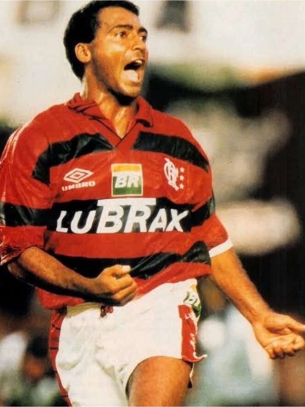 Vintage 90s Umbro 1995 Flamengo Brazil Home Football #7 Soccer Jersey Kit Large - Picture 7 of 7
